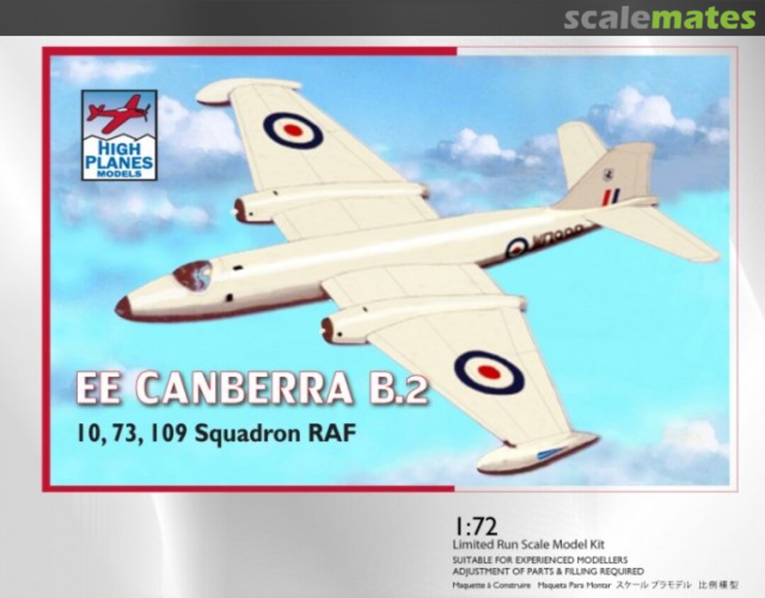 Boxart EE Canberra B.2 HPK072059 High Planes Models