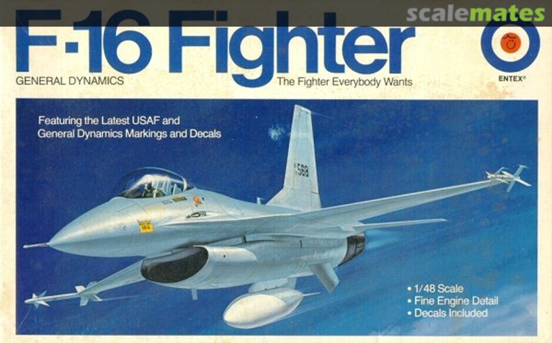 Boxart General Dynamics F-16 Fighter 8523 Entex Industries