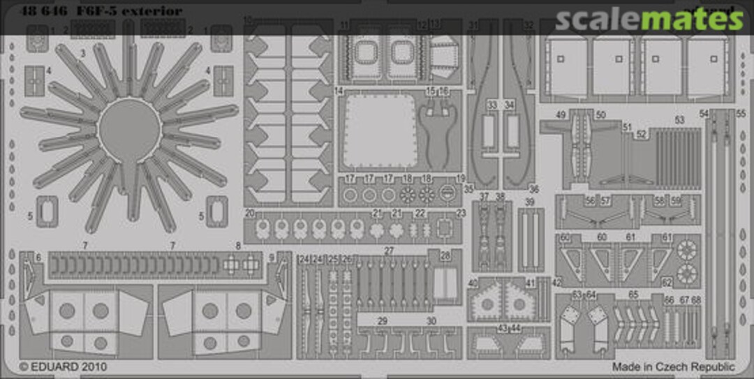 Boxart F6F-5 exterior 48646 Eduard