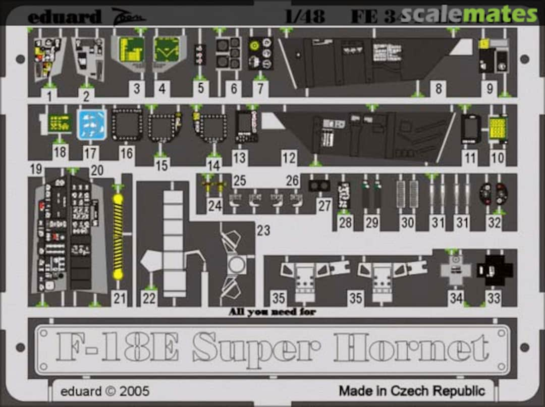 Boxart F-18E Interior FE344 Eduard