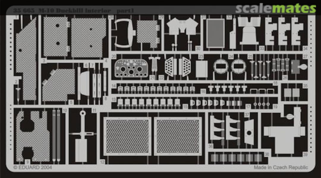 Boxart M-10 Duckbill interior 35665 Eduard