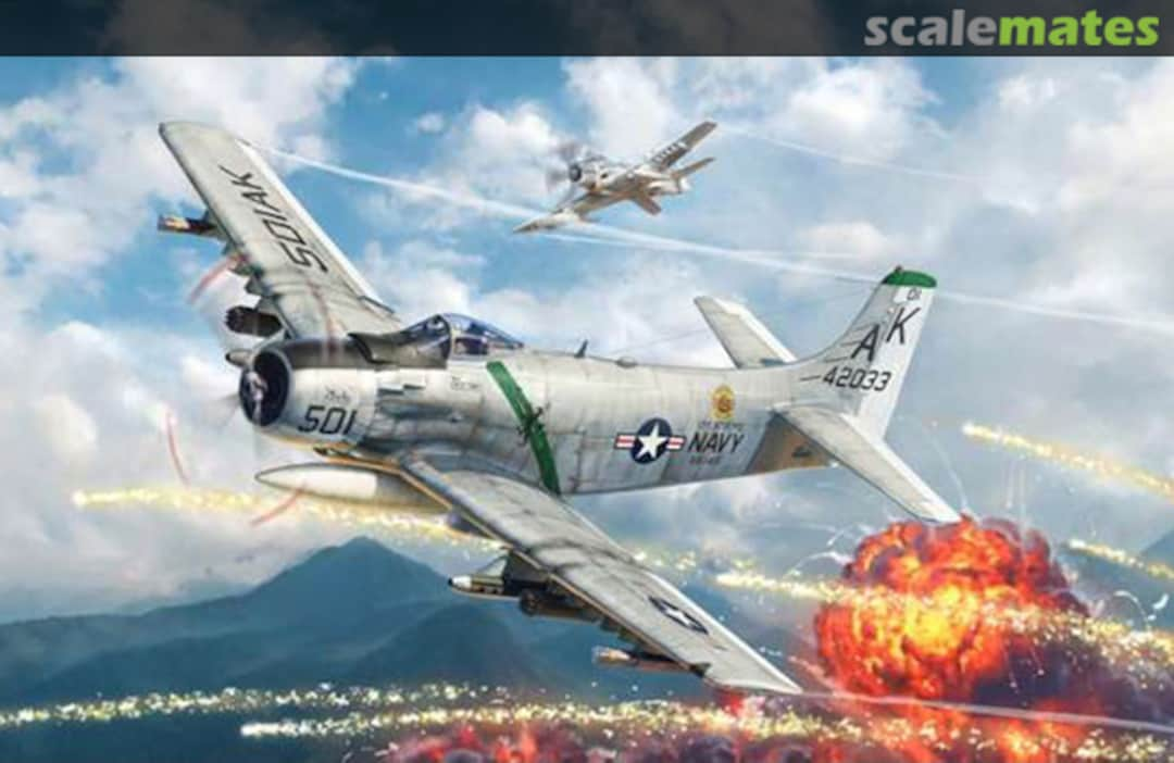 Boxart Douglas A-1H Skyraider 2788 Italeri