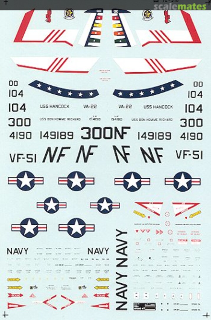 Boxart A-4 CAG Skyhawk & F-8 Crusader 72-318 SuperScale International