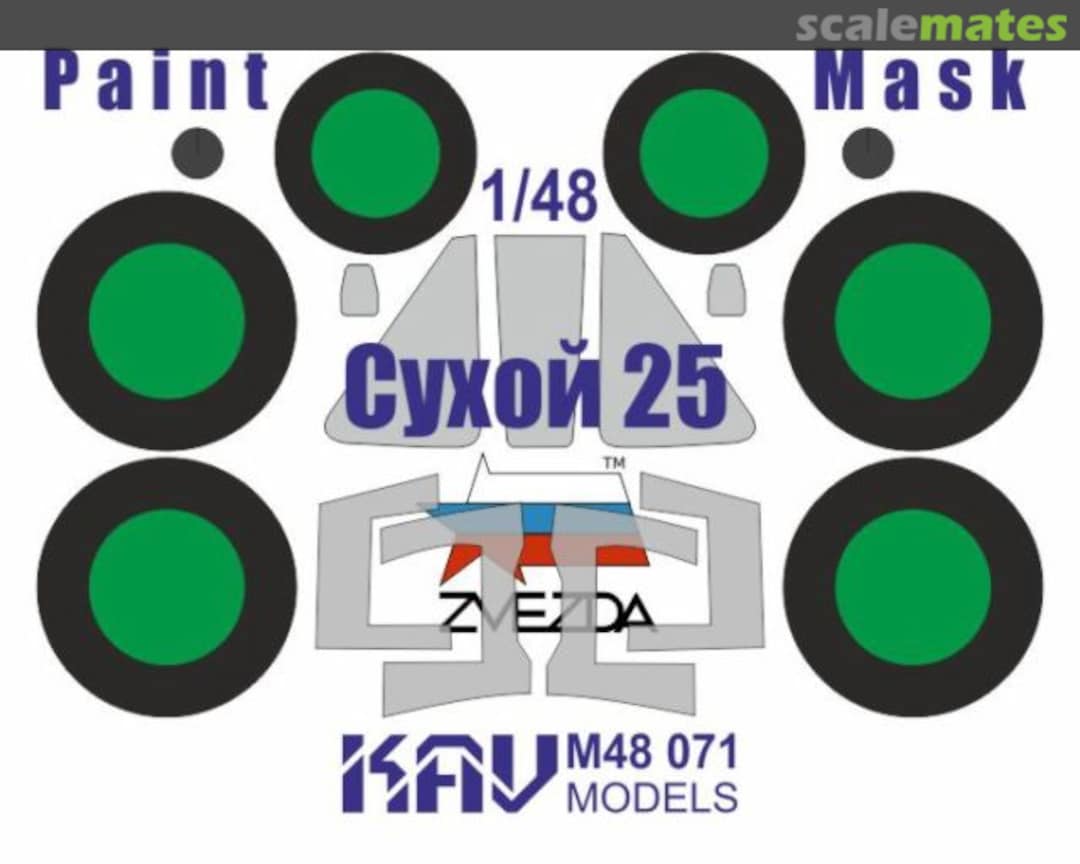 Boxart Sukhoi-25 masks KAV M48 071 KAV models