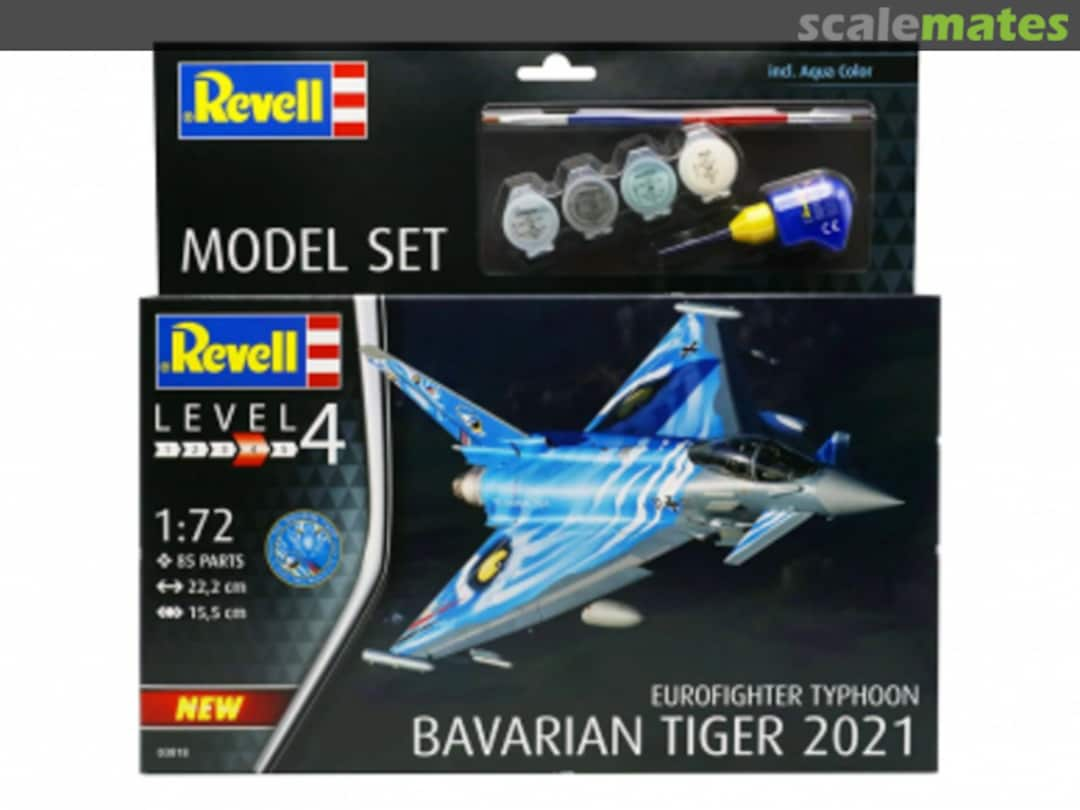 Boxart Eurofighter Typhoon Bavarian Tiger 2021 63818 Revell