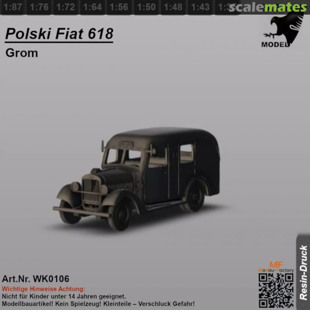 Boxart Fiat 618 Grom WK0106 MoBau-Factory