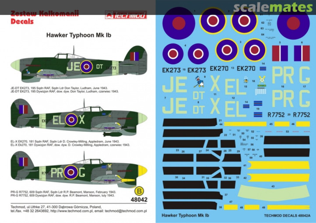 Boxart Hawker Typhoon Mk Ib 48042 Techmod