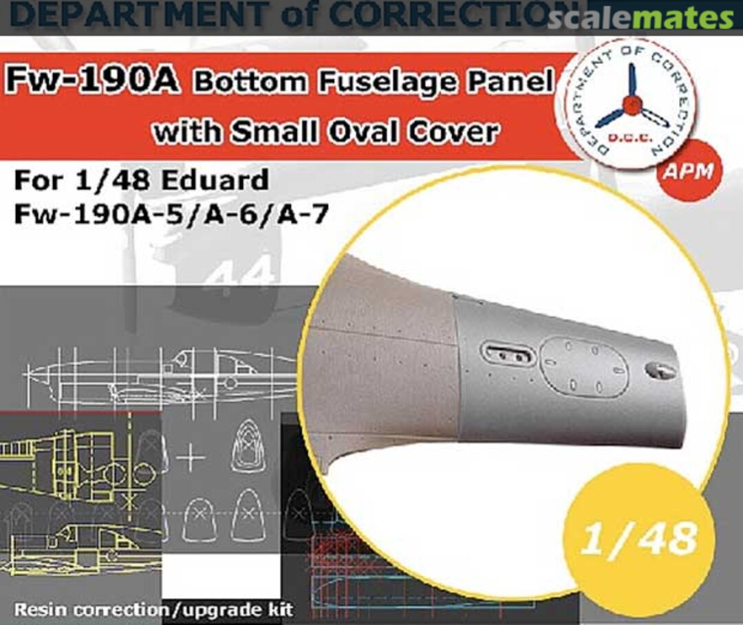 Boxart Bottom Fuselage Panel w. Small Oval Cover 48003 Department of Correction