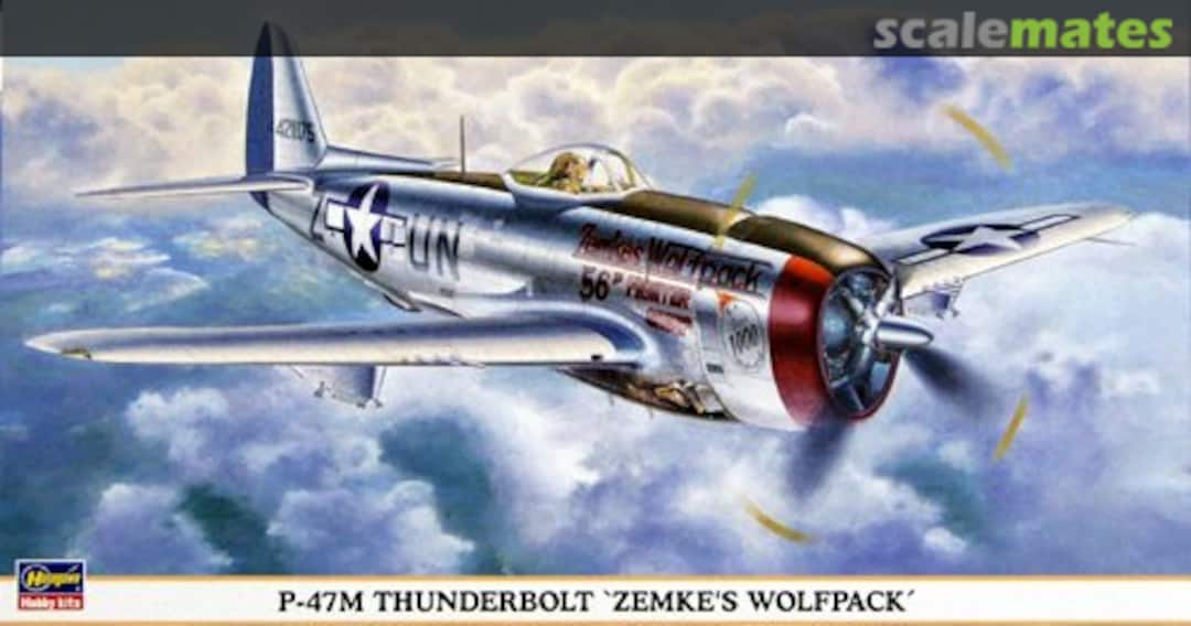 Boxart P-47M Thunderbolt 'Zemke's Wolfpack' 09572 Hasegawa