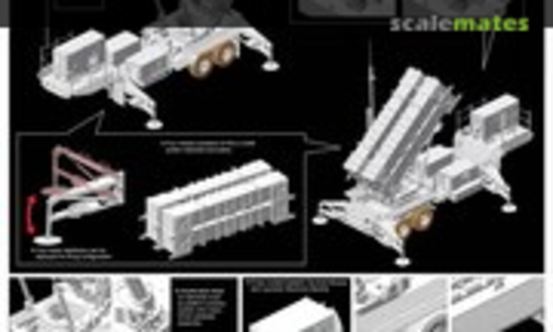 1:35 MIM-104C Patriot Surface-to-Air Missile (SAM) System (PAC-2) (Dragon 3604)