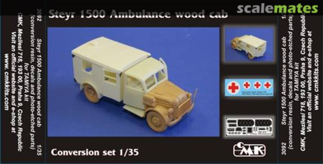 Boxart Steyr 1500 Ambulance wood cab 3092 CMK