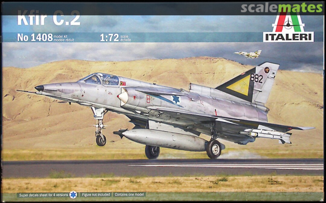 Boxart IAI Kfir C.2 1408 Italeri