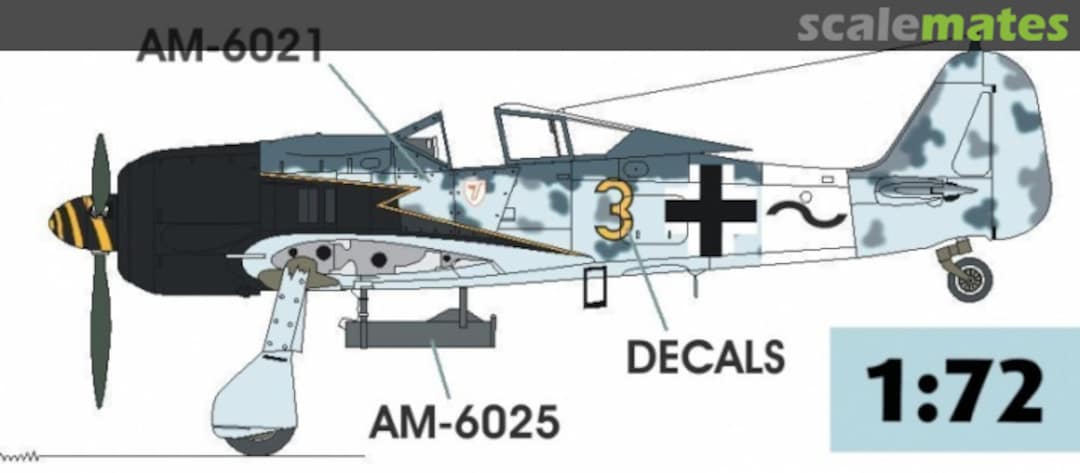 Boxart Fw 190 A-8 SONDER EDITION Rammjaeger + Krebsgeraet + Decals Umbausatz AM-6021-25 Airmodel