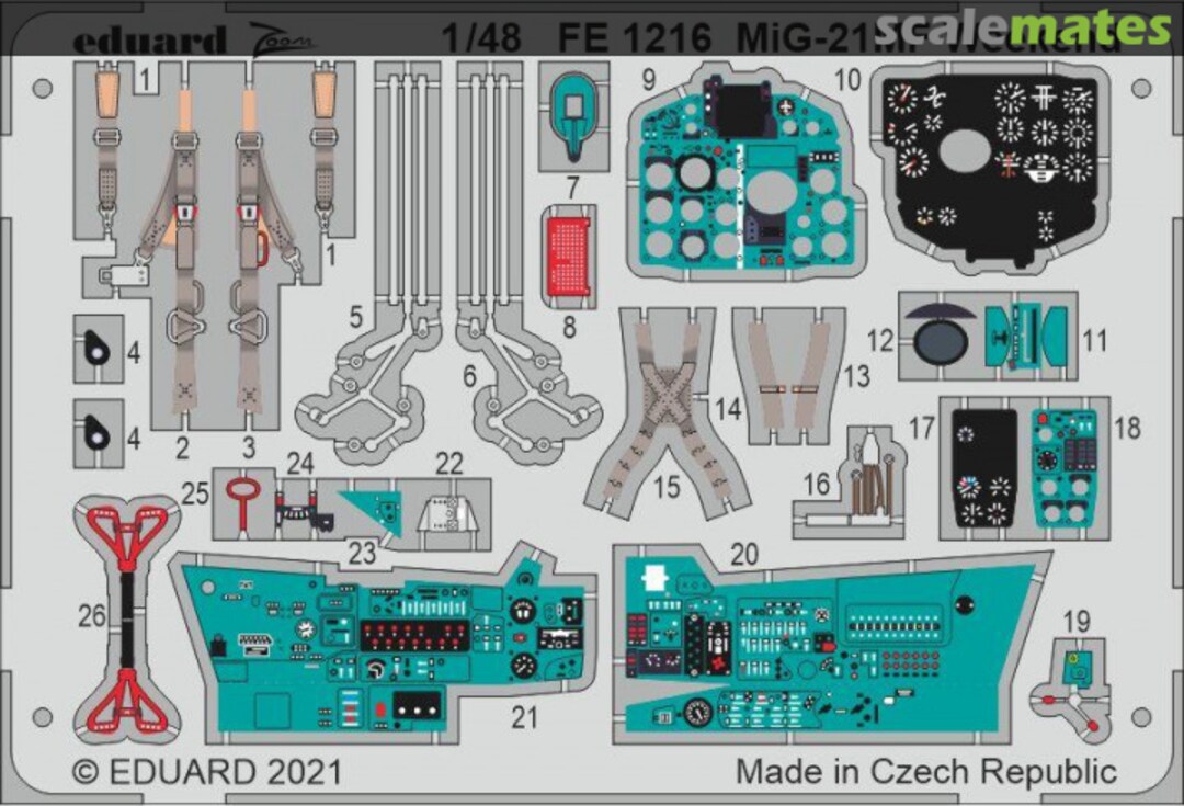 Boxart MiG-21MF Weekend EDUARD FE1216 Eduard