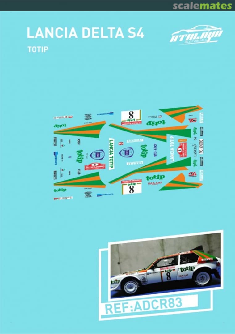 Boxart Lancia Delta S4 [TO 90679E] "MARTINI" ADCR83 Atalaya Slot Decals