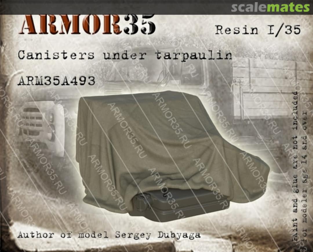 Boxart Canisters under tarpaulin ARM35A493 Armor35