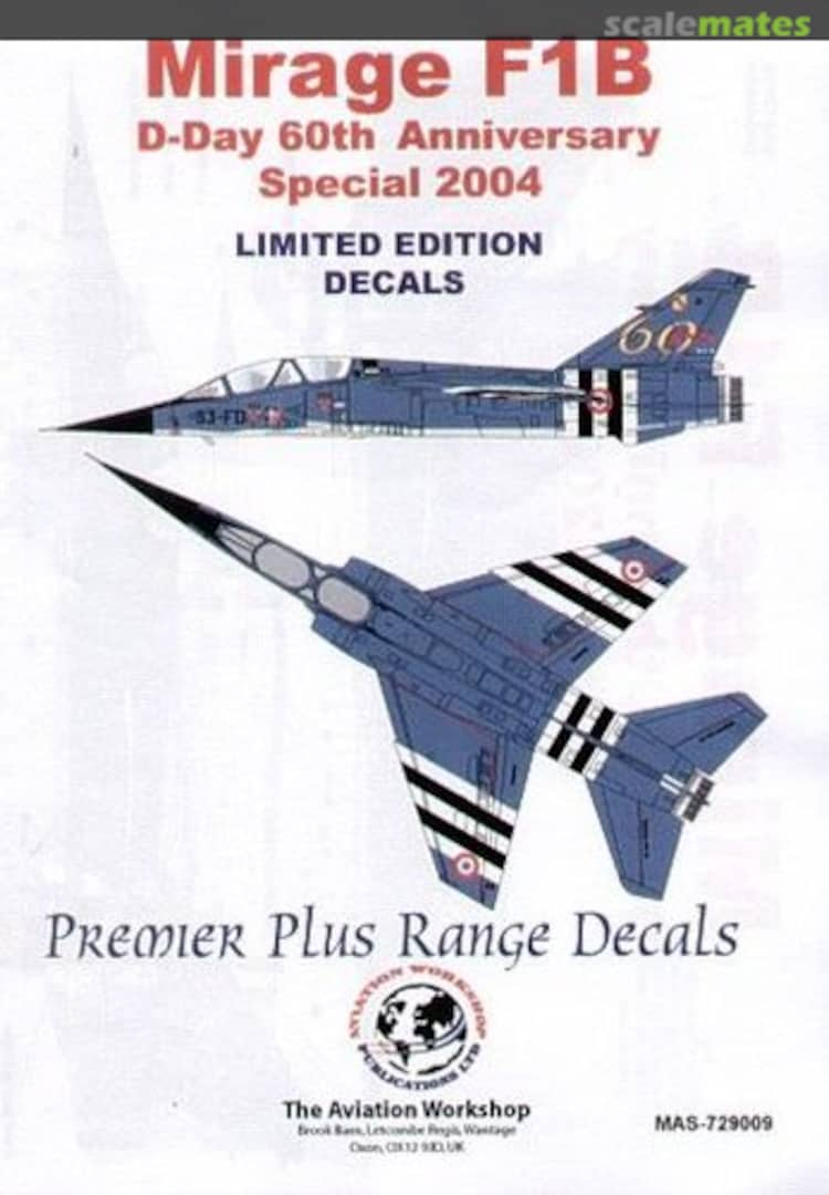 Boxart Mirage F1B D-Day 60th Anniversary Special 2004 MAS-729009 Model Alliance