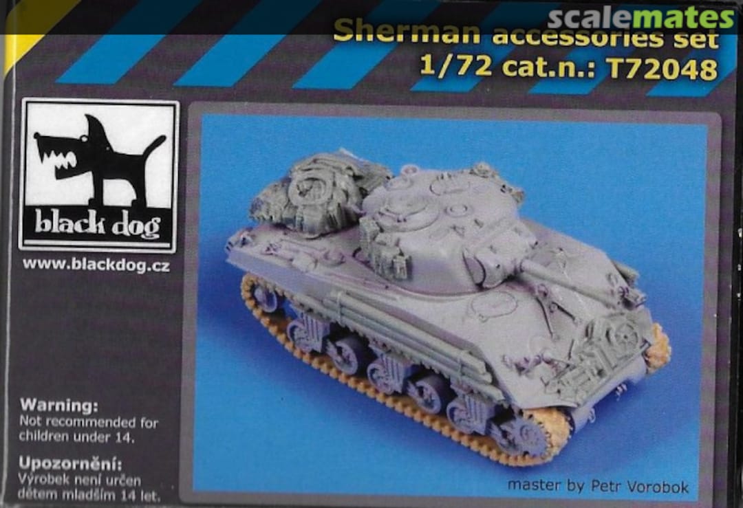 Boxart Sherman accessories set T72048 Black Dog