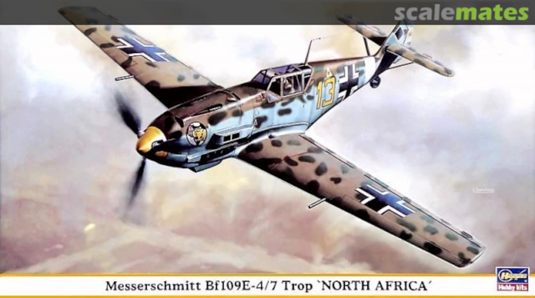 Boxart Messerschmitt Bf109E-4/7 Trop `North Africa´ 09643 Hasegawa