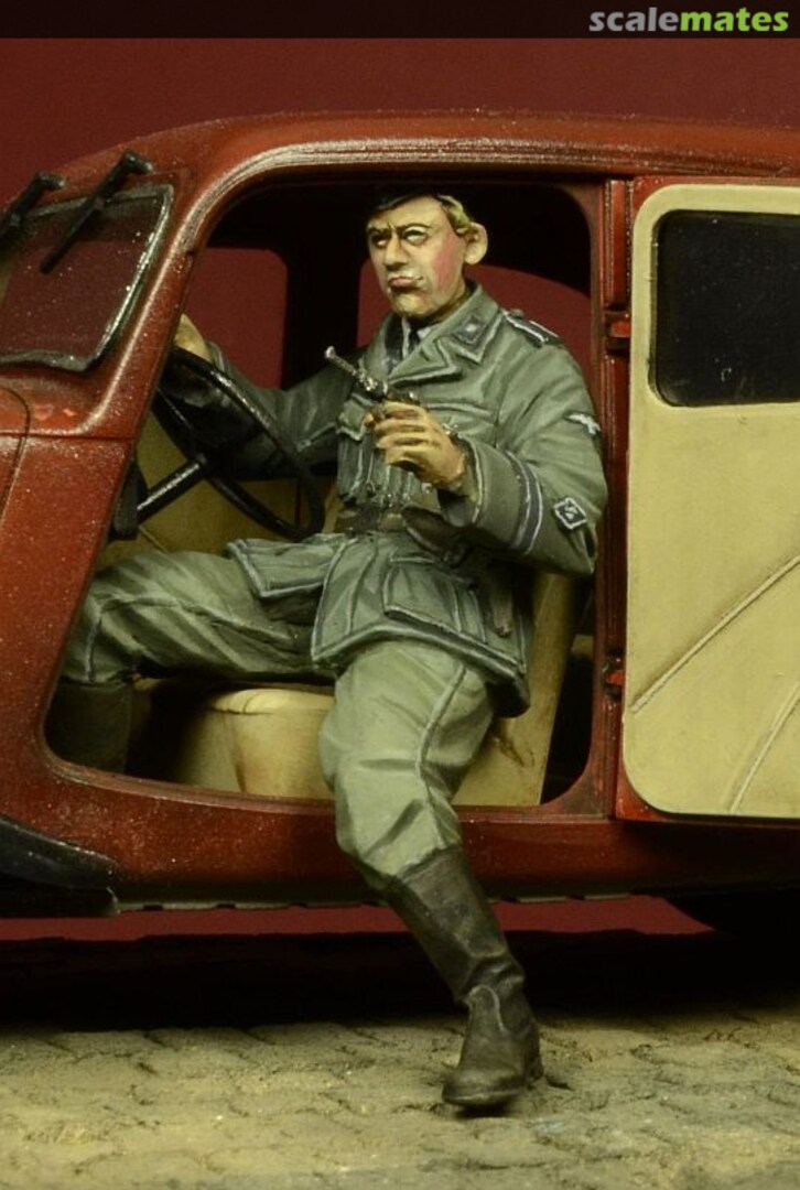 Boxart German SD Driver WWII - for Citroën 11CV 35053 D-Day Miniature Studio