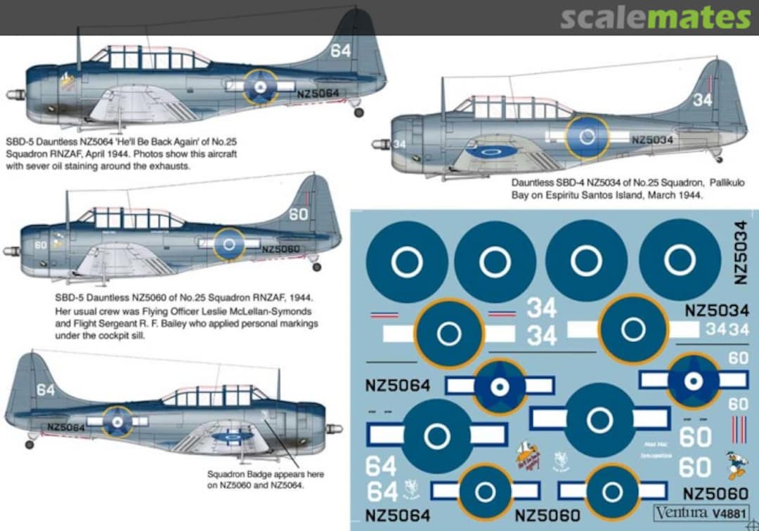 Boxart RNZAF Douglas SBD Dauntless V4881 Ventura