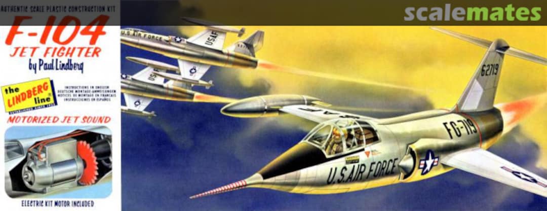 Boxart F-104 Jet Fighter 1442 Lindberg