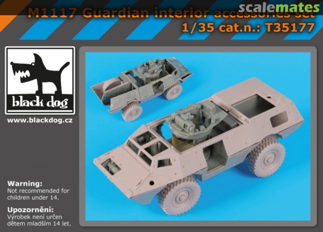 Boxart M1117 Guardian interior accessories set T35177 Black Dog