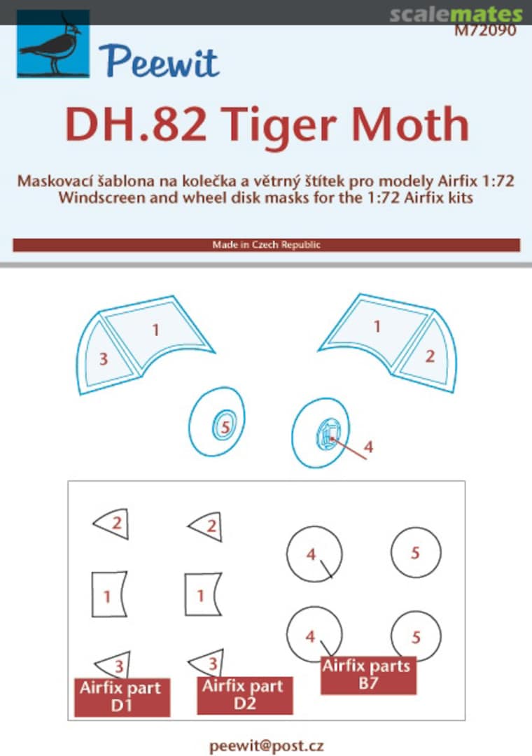 Boxart de Havilland DH.82 Tiger Moth M72090 Peewit