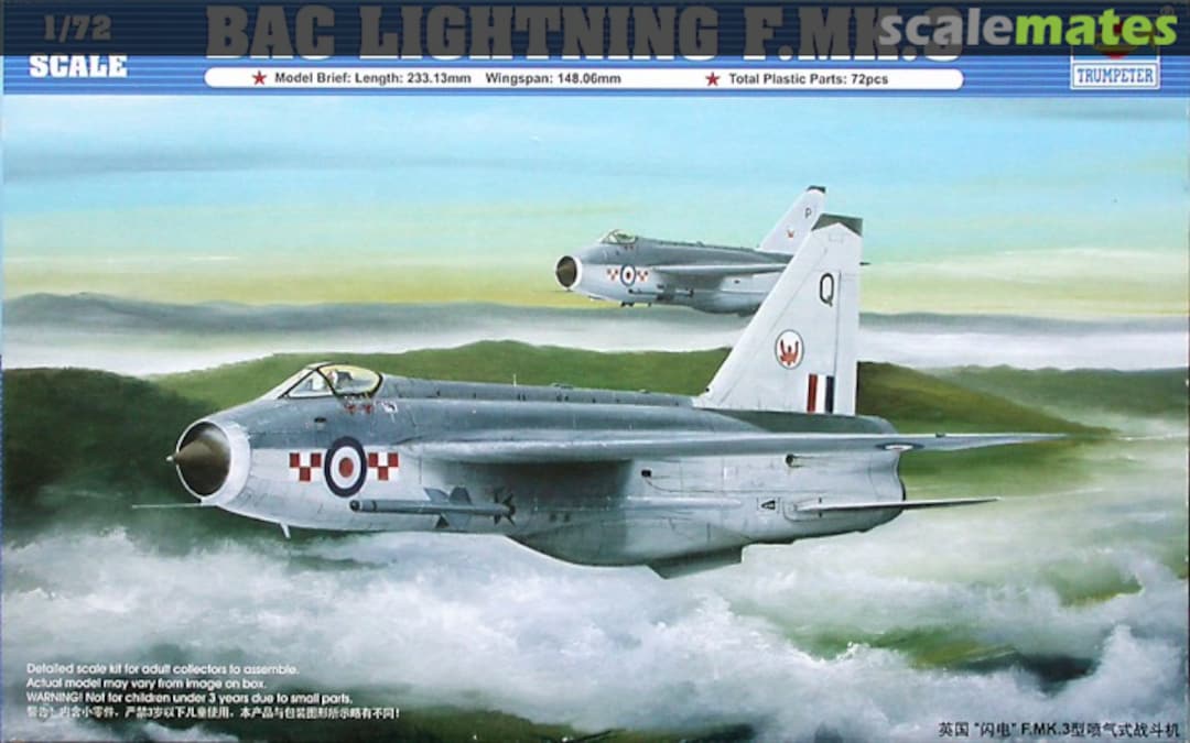 Boxart BAC Lightning F.Mk.3 01635 Trumpeter