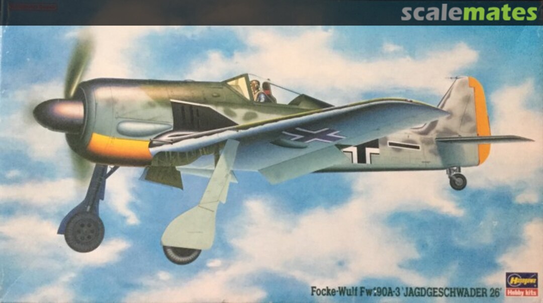 Boxart Focke-Wulf Fw190A-3 'Jagdgeschwader 26' 09208 Hasegawa