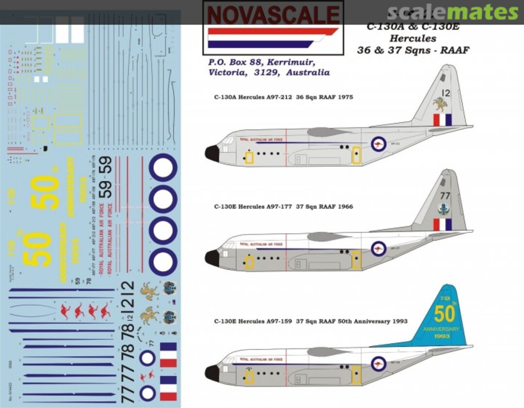 Boxart Lockheed C-130A & E Hercules N-14422 Novascale