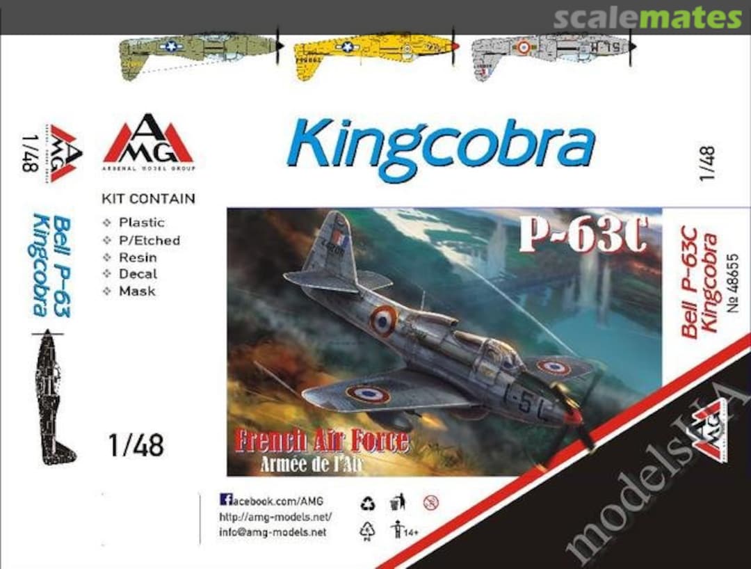 Boxart Bell P-63C Kingcobra 48655 AMG