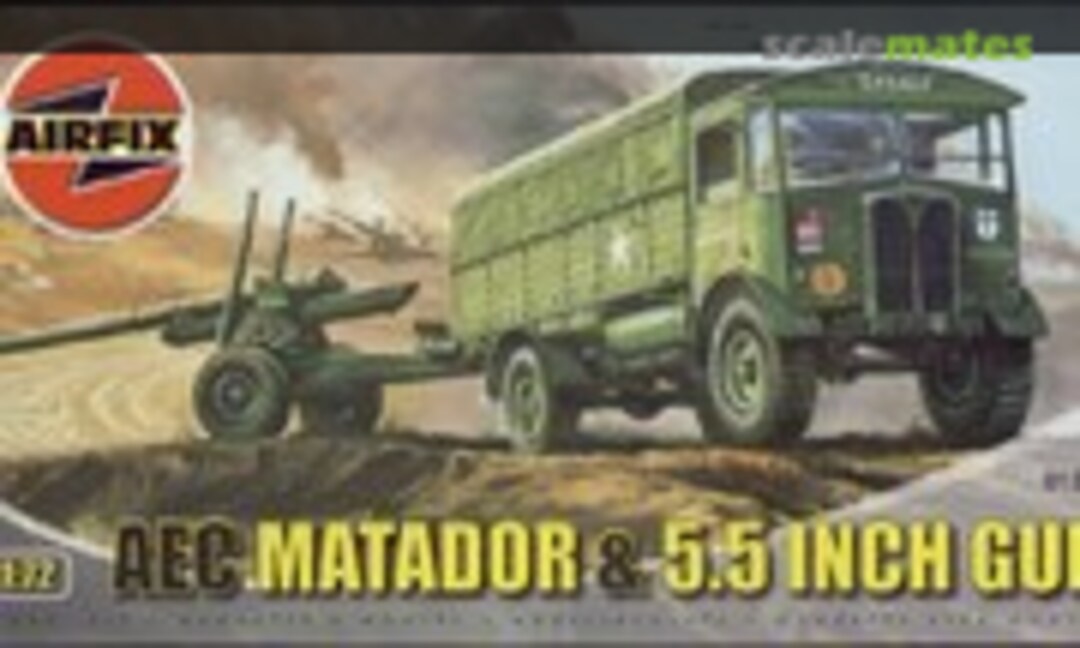 1:76 AEC Matador &amp; 5.5 Inch Gun (Airfix 01314)