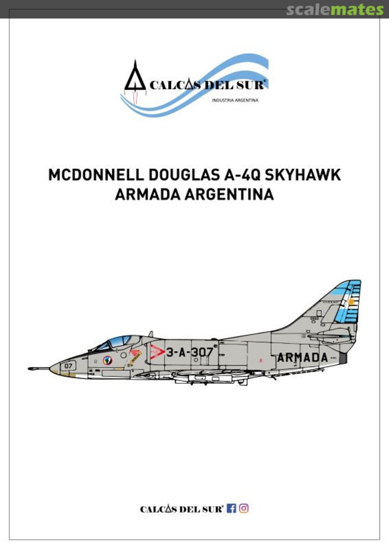 Boxart MCDONNELL DOUGLAS A-4Q SKYHAWK ARMADA ARGENTINA CS48-014 Calcas del Sur