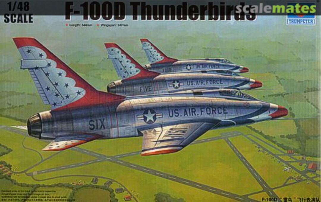 Boxart F-100D Thunderbirds 02822 Trumpeter