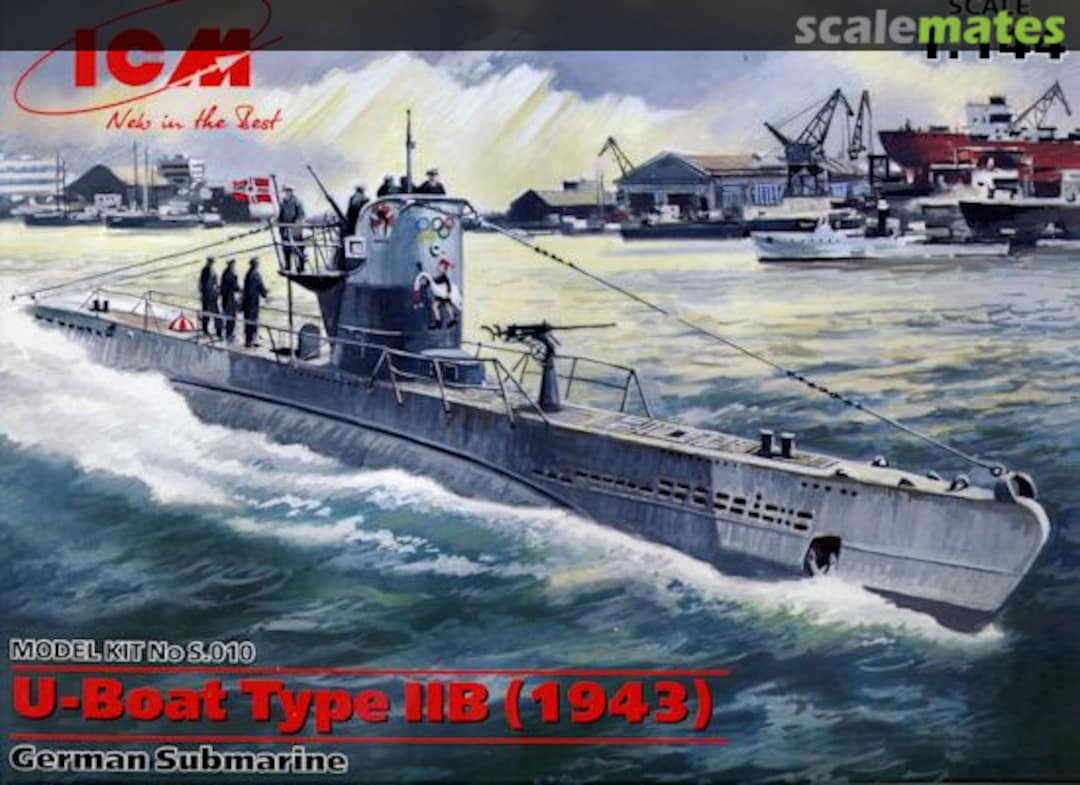 Boxart U-Boat Type IIB (1943) S.010 ICM