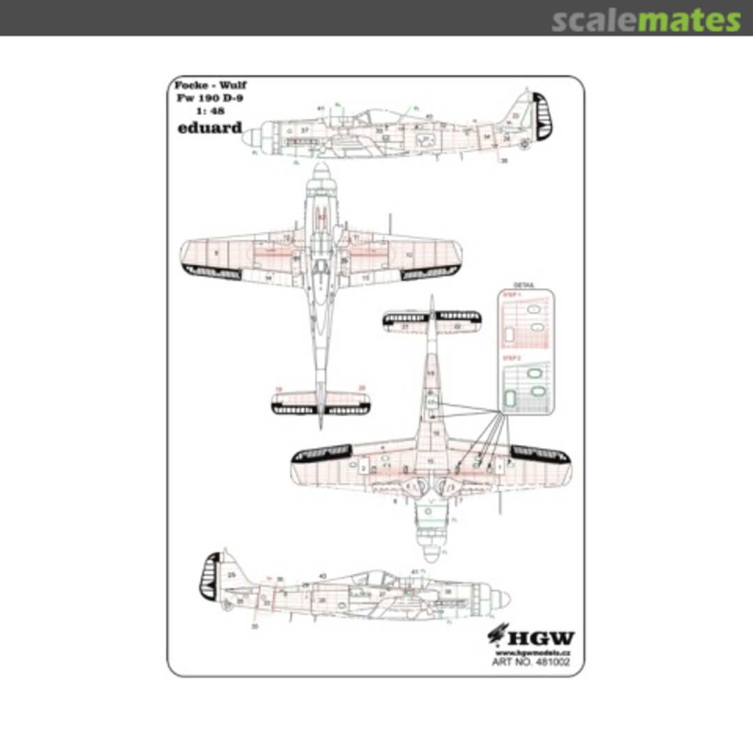 Boxart Fw 190D-9 481002 HGW Models