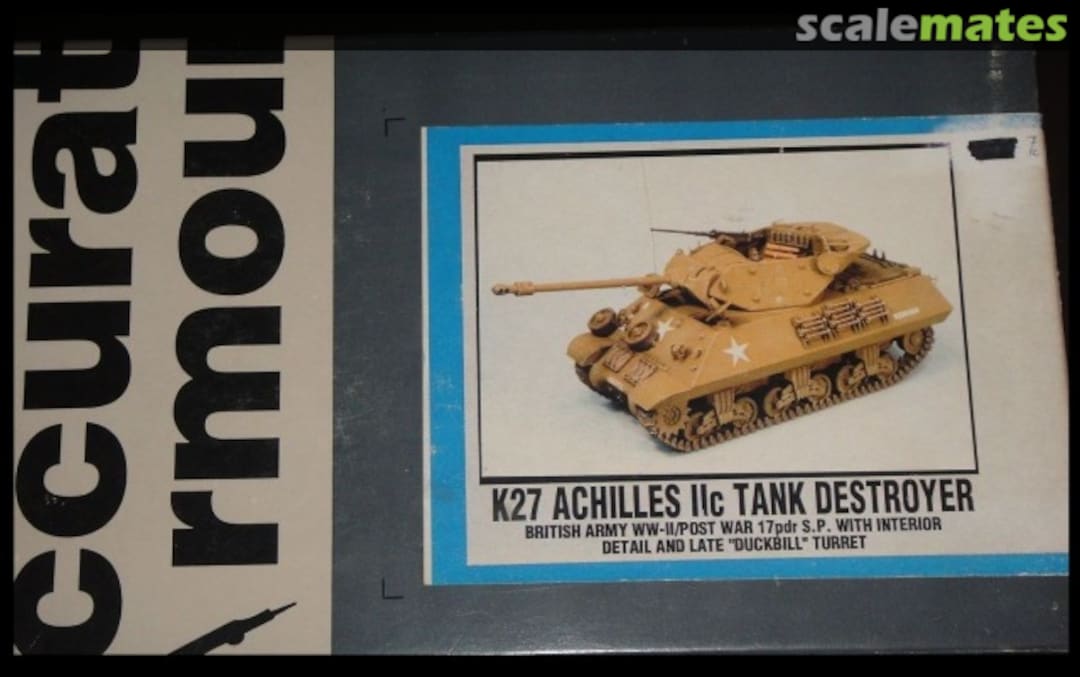 Boxart Achilles IIc Tank Destroyer 17 pdr. "Duckbill" Turret K027 Accurate Armour