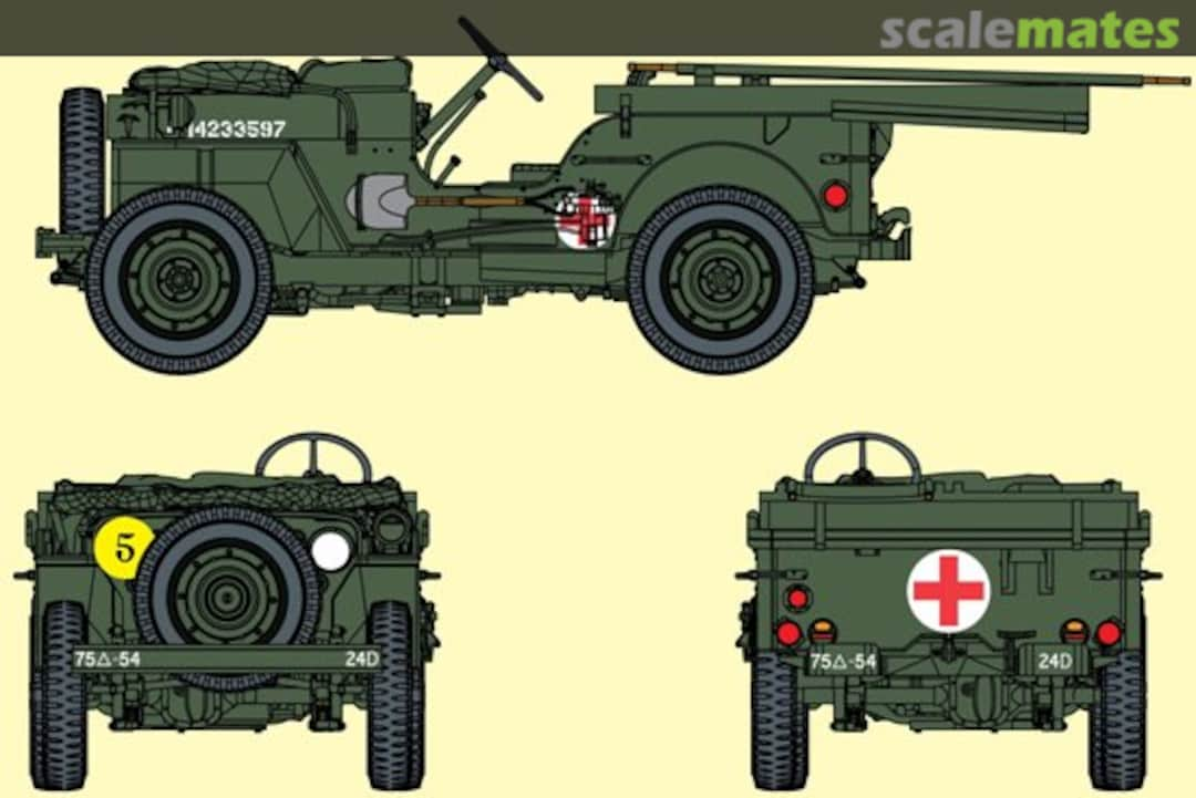 Boxart 1/4-Ton 4x4 Ambulance Truck 6832 Dragon