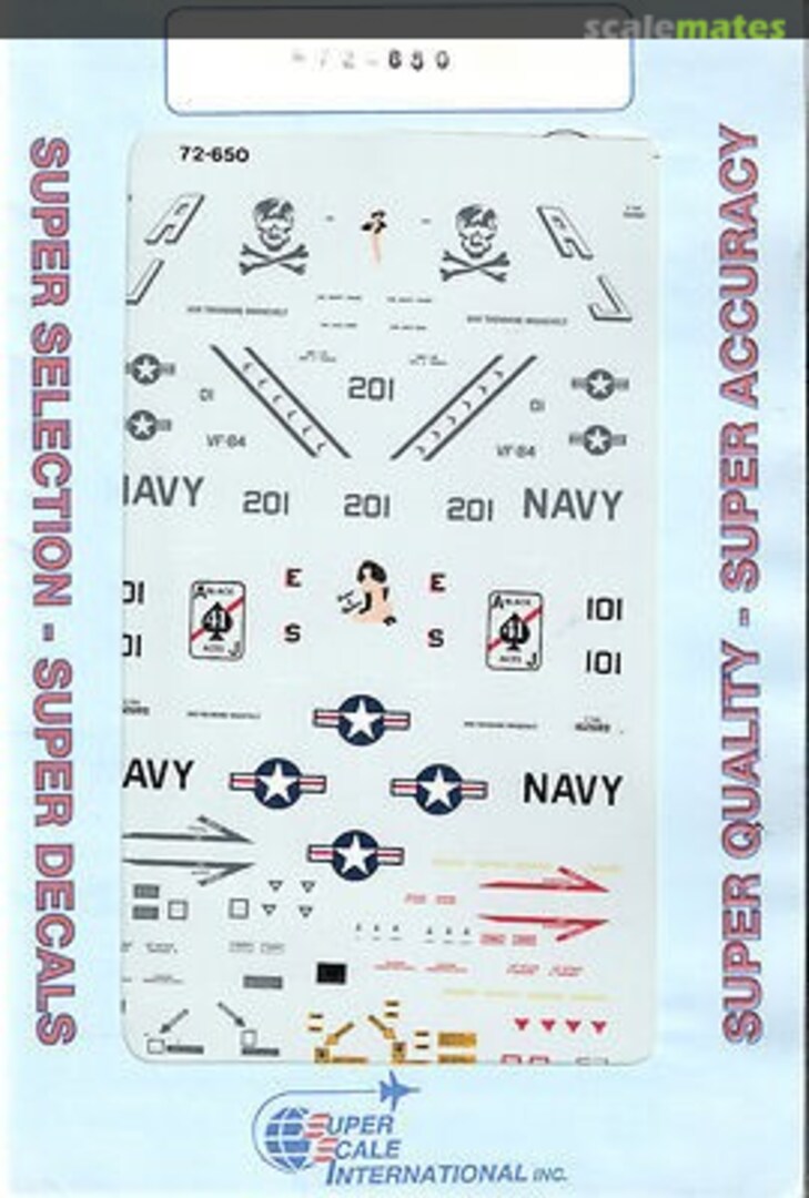 Boxart F-14A Tomcats with Nose Art 72-650 SuperScale International