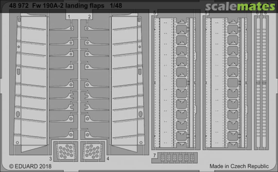 Boxart Fw 109A-2 landing flaps 48972 Eduard