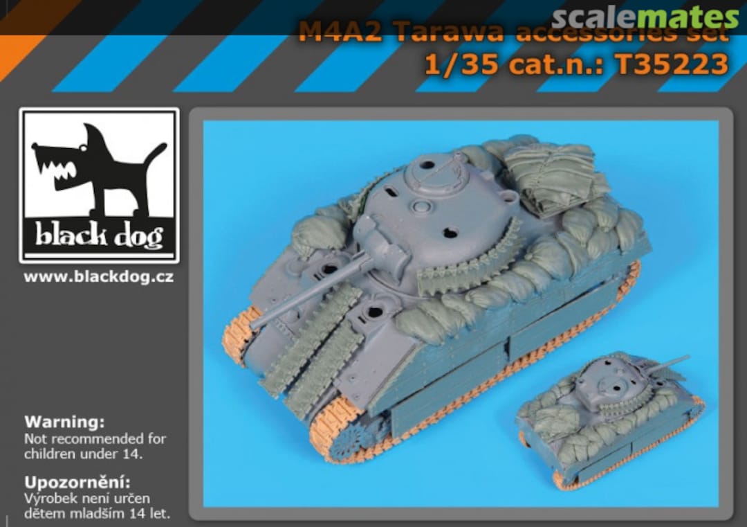 Boxart M4A2 Tarawa accessories set T35223 Black Dog