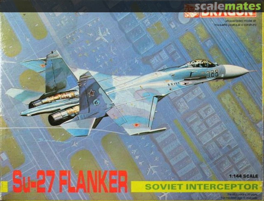 Boxart Su-27 Flanker Soviet Interceptor 4528 Dragon