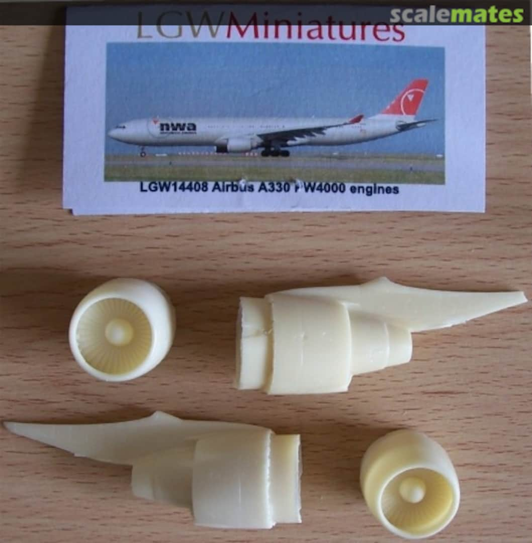 Boxart Airbus A330 PW4000 engines LGW14408 LGW Miniatures