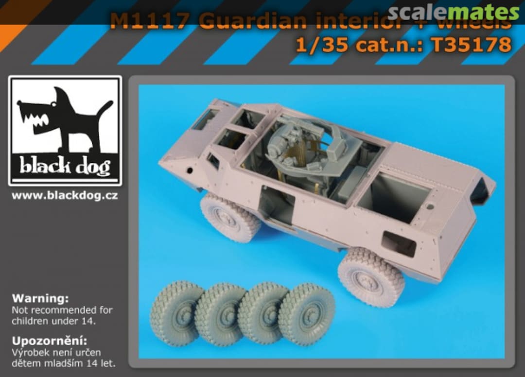 Boxart M1117 Guardian interior plus wheels T35178 Black Dog