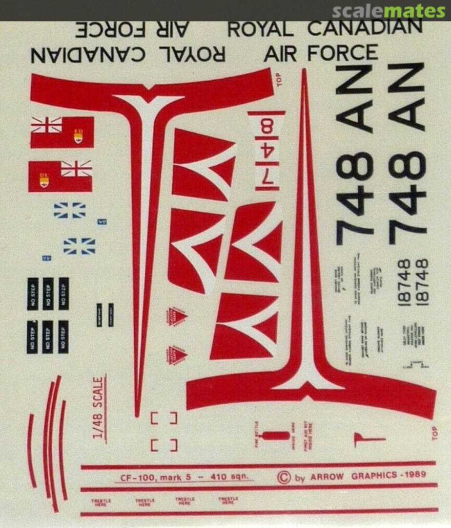 Boxart Avro CF-100 Canuck Mk 5 D-5-48 Arrow Graphics