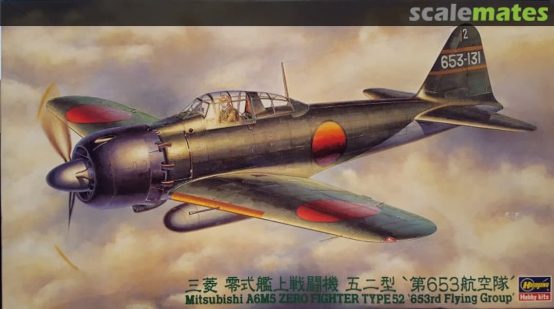 Boxart Mitsubishi A6M5 Zero Fighter Type52 `653rd Flying Group´ 09282 Hasegawa