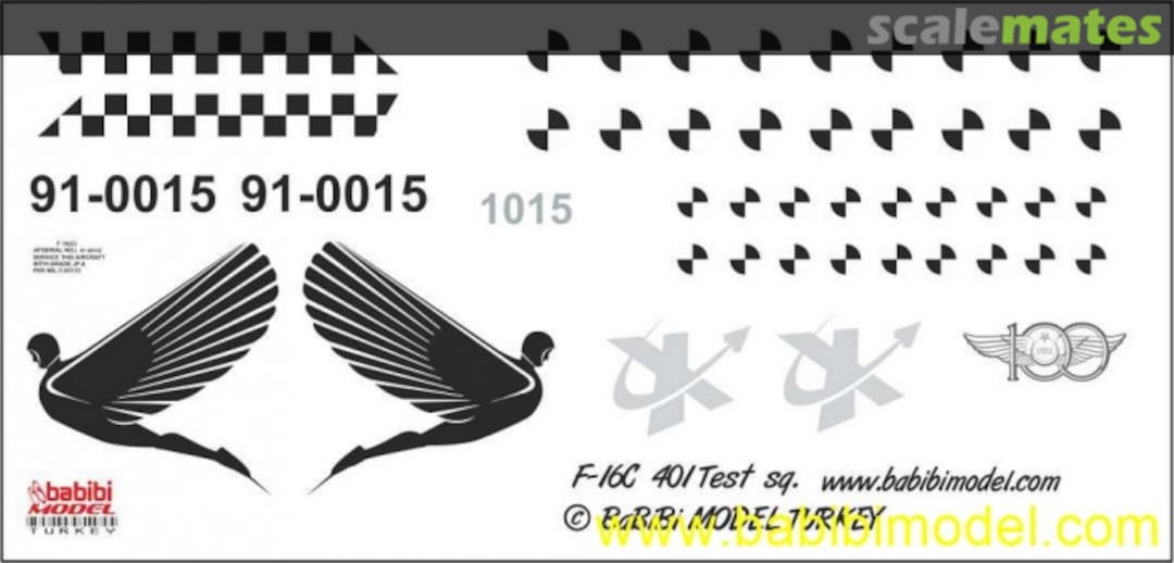 Boxart F-16-C 401 Test Filo dbt-01315 Babibi model