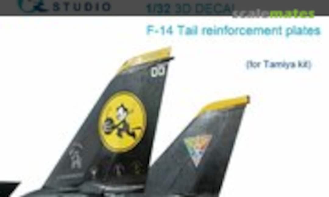 1:32 F-14 Tail Reinforcement plates 3D decals (Quinta Studio QP32001)