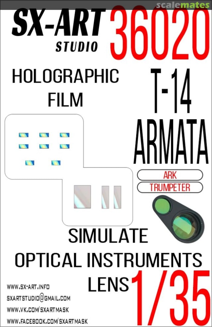 Boxart T-14 Armata holographic film, blue/clear 36020 SX-Art